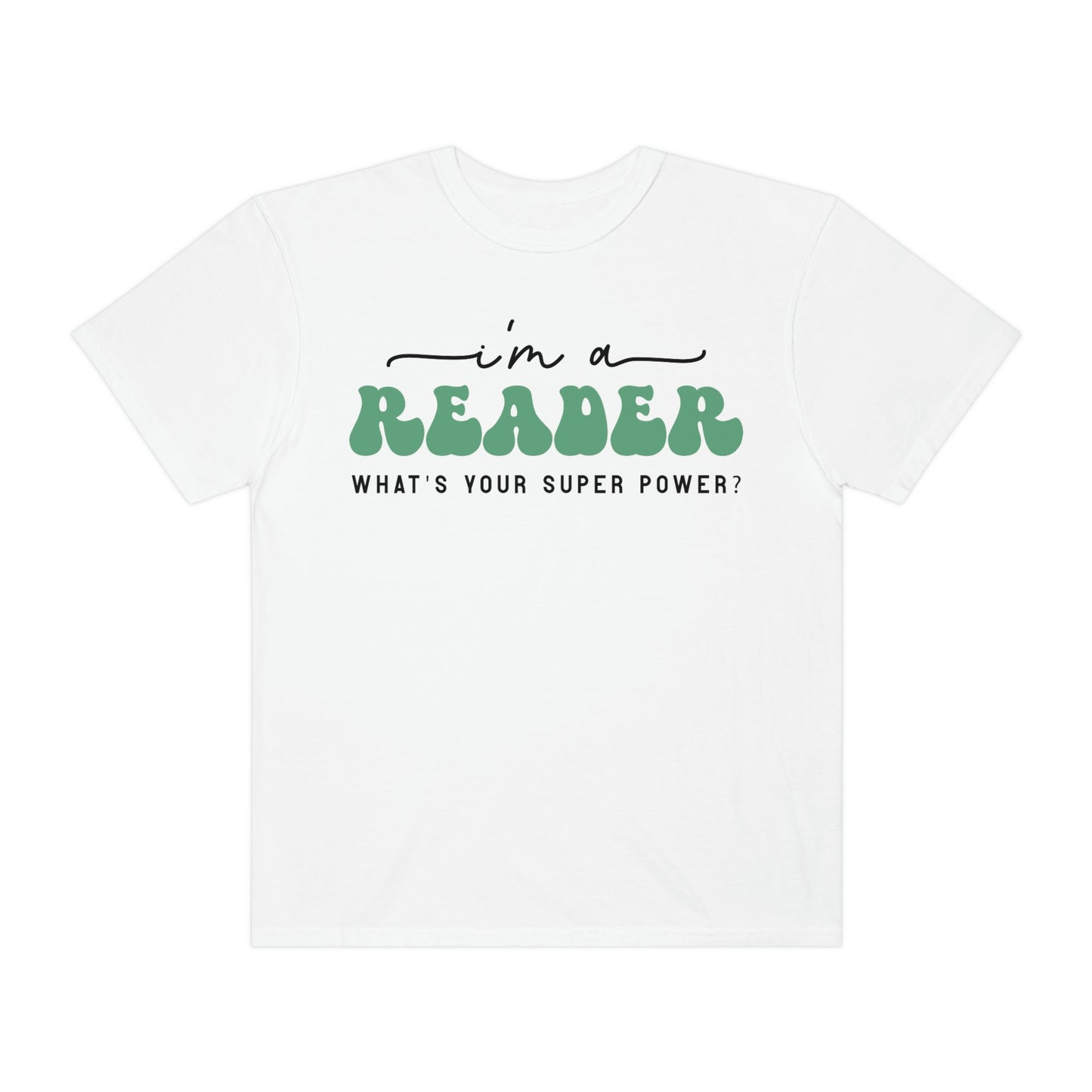 "I'm a Reader What's Your Superpower?" Retro Vintage Style Reading Books Tshirt