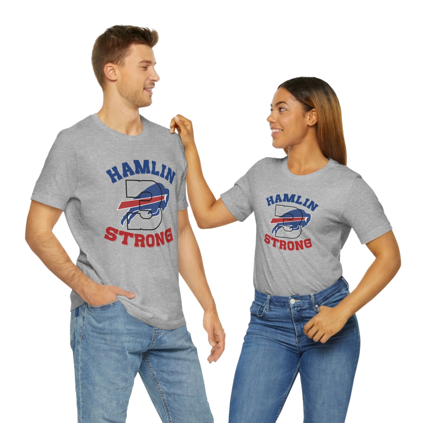 #3 Hamlin Strong Damar Hamlin Buffalo Bills Logo Hamlin Supporter Unisex Jersey Short Sleeve Tee