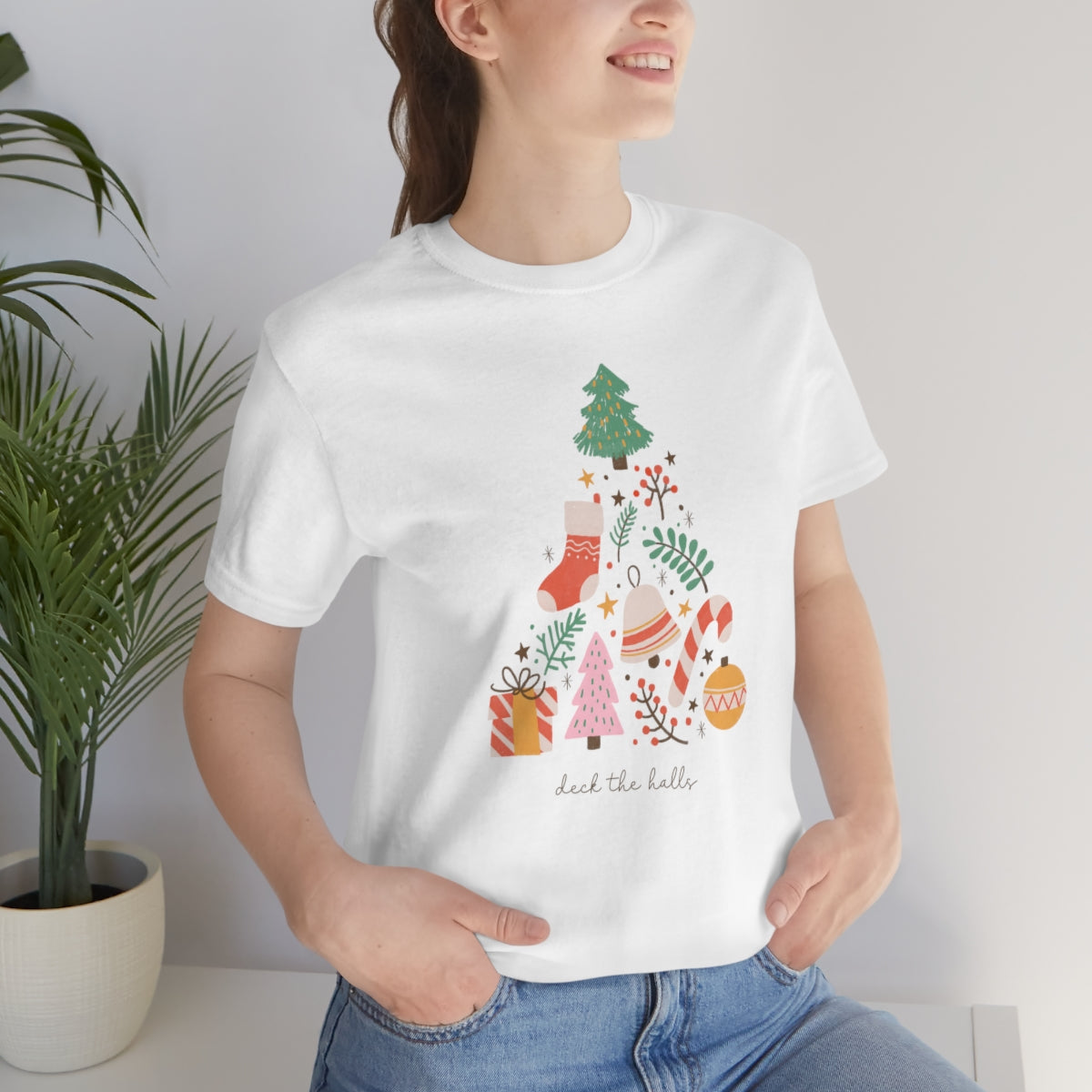 Deck the Halls Beautiful Christmas Tree Tshirt