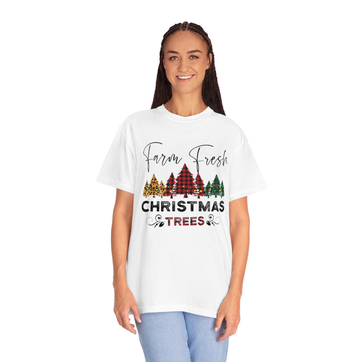 Farm Fresh Plaid Christmas Trees TeeShirt