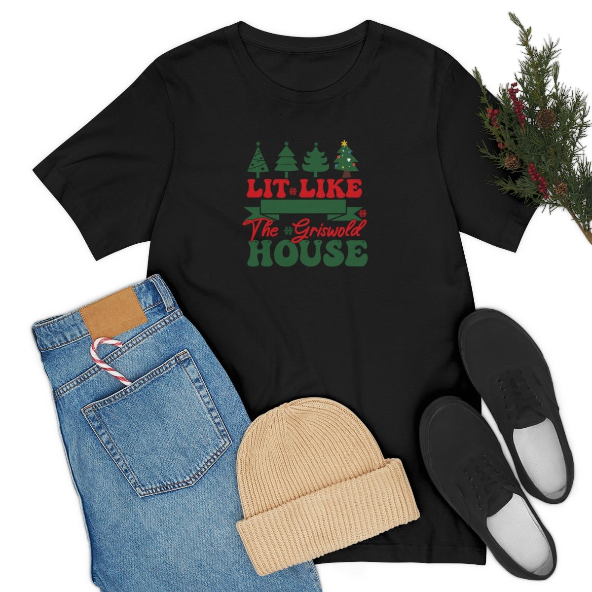 Lit Like the Griswold House Funny Christmas TShirt