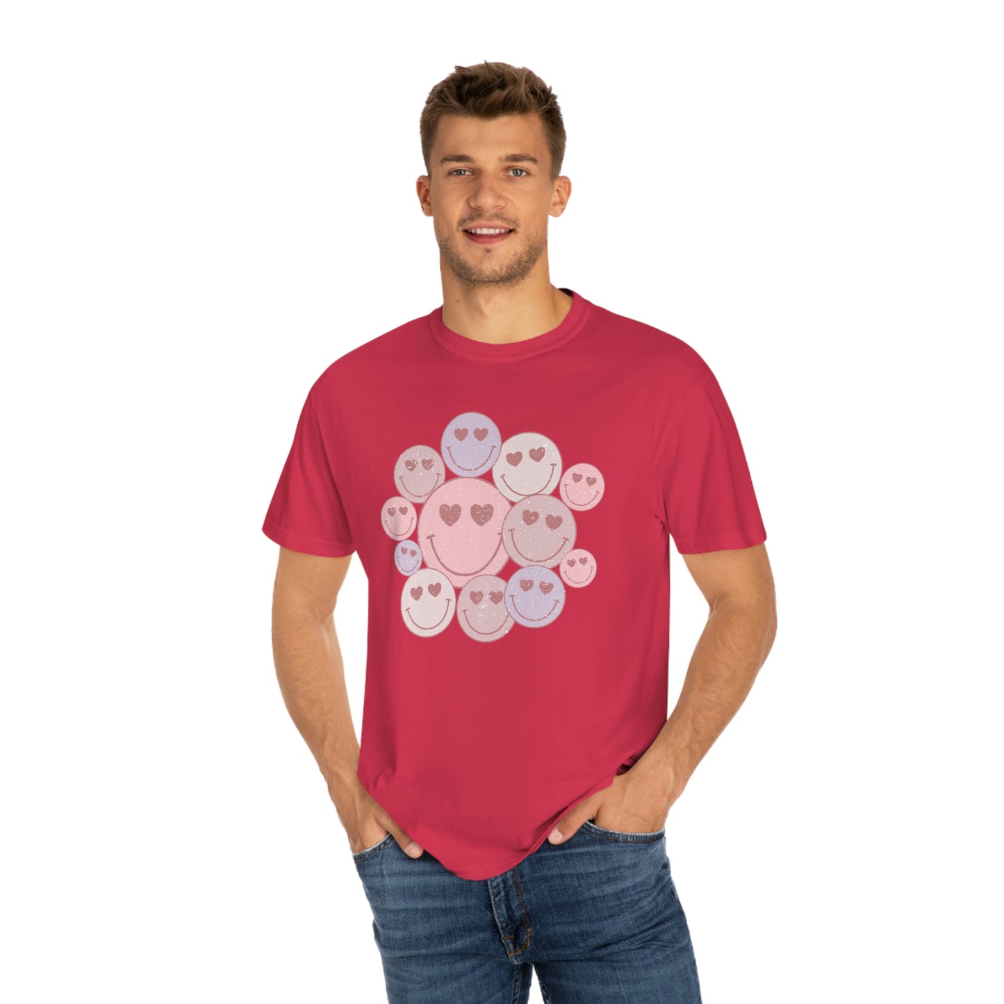 Happy Faces Heart Eyes Valentines Day Tshirt