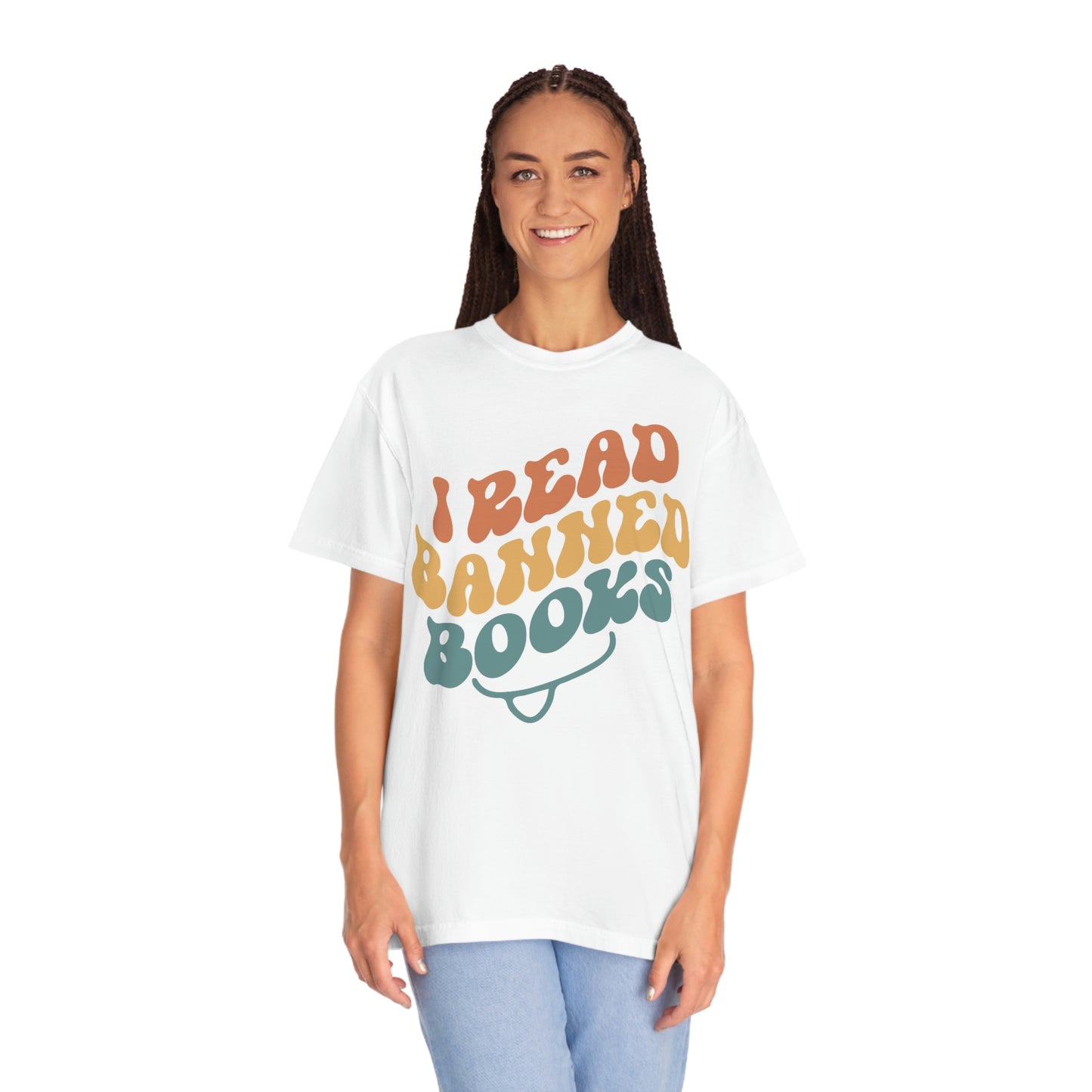 "I Read Banned Books" Retro Vintage Style Reading Tshirt