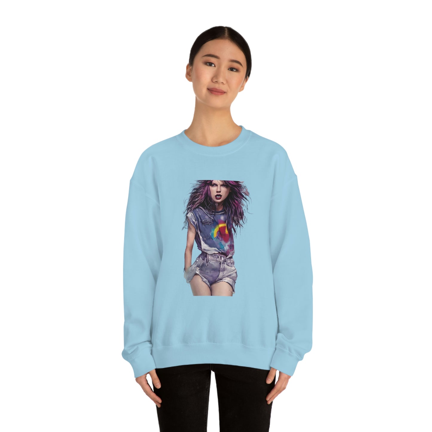 Punk Taylor Swift Rocking T Swift Taylor Swift Merch Fan Swifty Gift Crewneck Sweatshirt