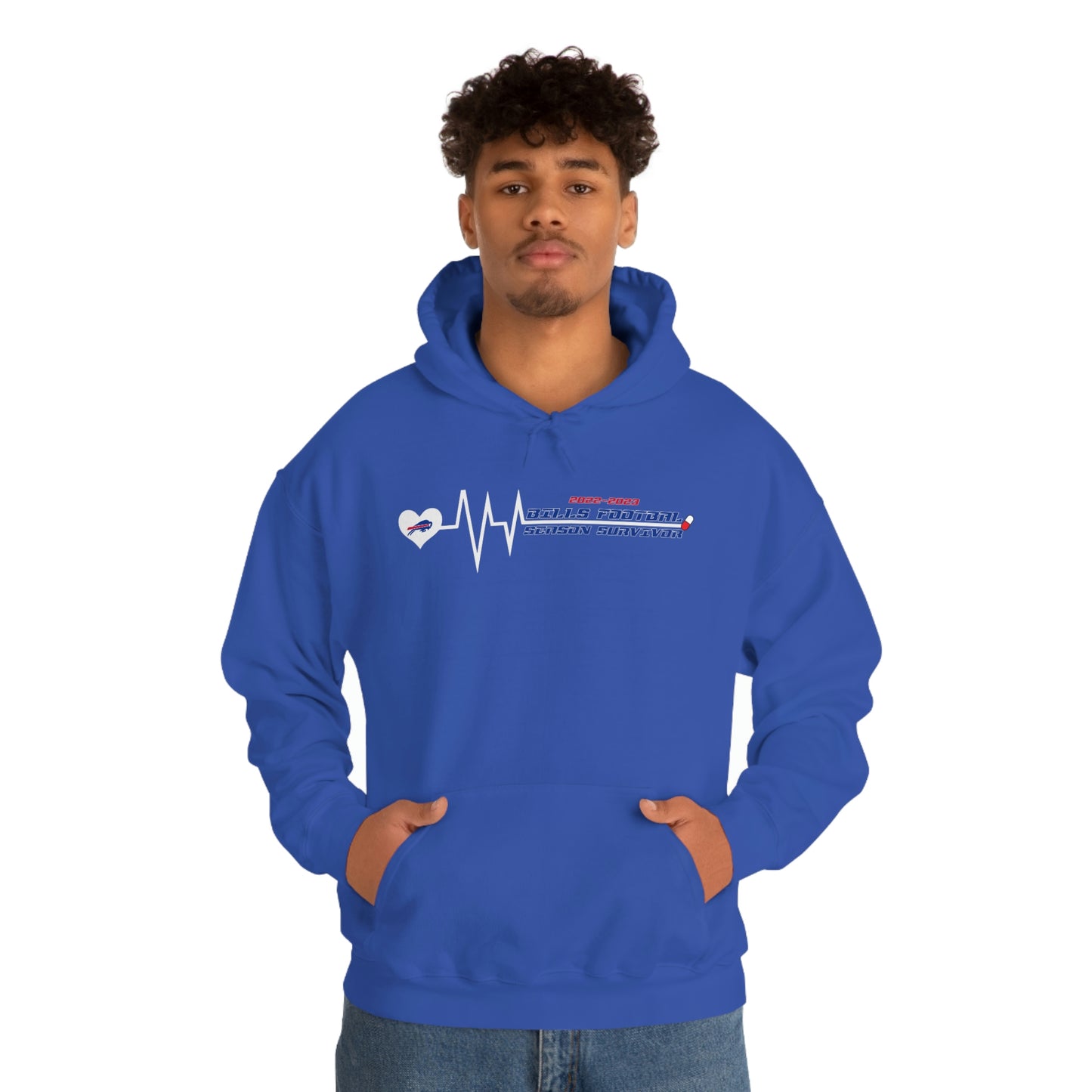 2022-2023 Buffalo Bills Football Season Survivor Bills Mafia Football Hooded Sweatshirt