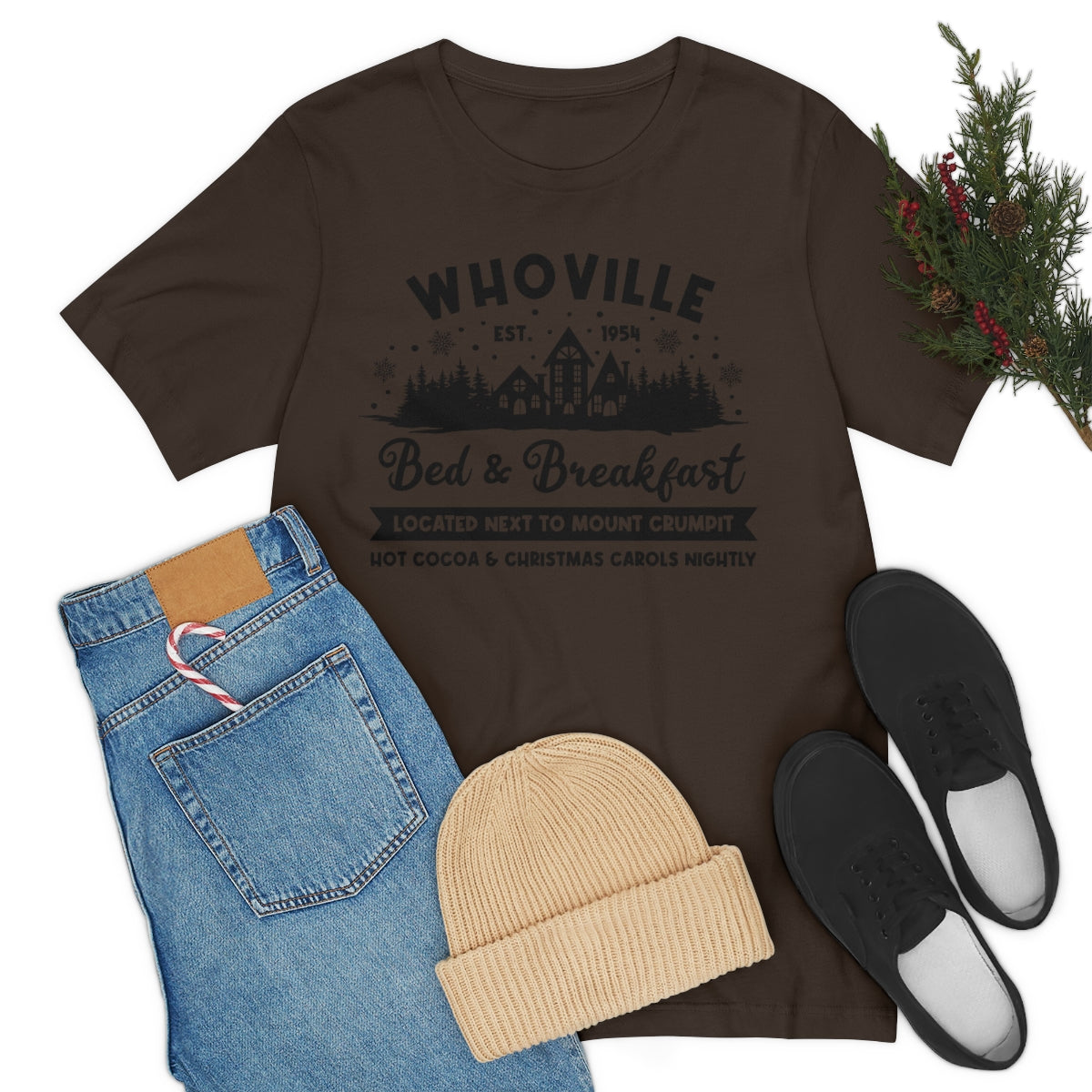 Whoville Bed & Breakfast Cute Christmas Holiday Tshirt