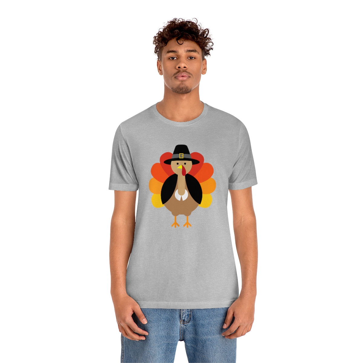 Bold Turkey Thanksgiving Tshirt Design | Thanksgiving TShirt | Thanksgiving T-Shirt | Thanksgiving Teeshirt Design on Unisex Jersey Short Sleeve Tee