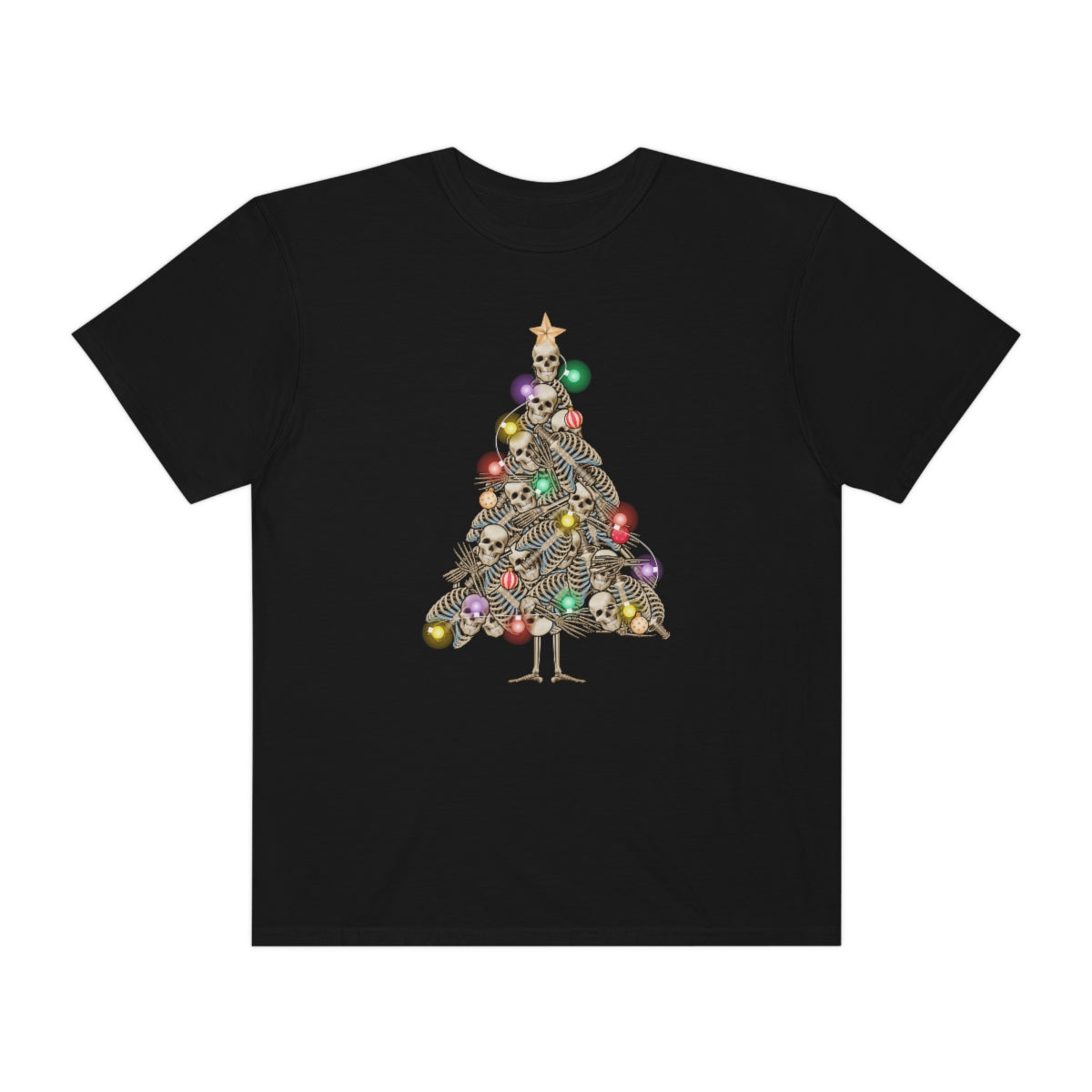 Skeleton Christmas Tree Holiday Tshirt