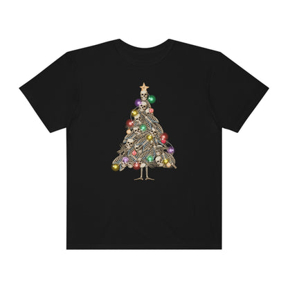 Skeleton Christmas Tree Holiday Tshirt