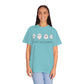 Happy Halloween Cute Ghost Tshirt Design on Unisex Garment-Dyed T-shirt