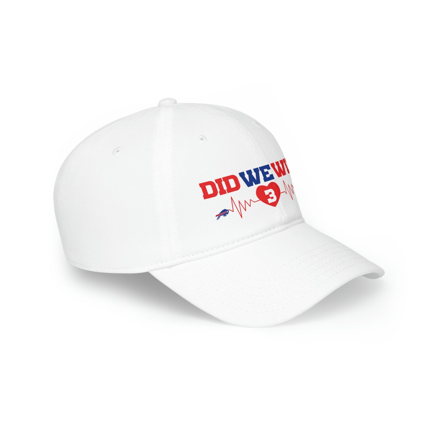 Did We Win? Heartbeat #3 Buffalo Bills Damar Hamlin Low Profile Baseball Cap