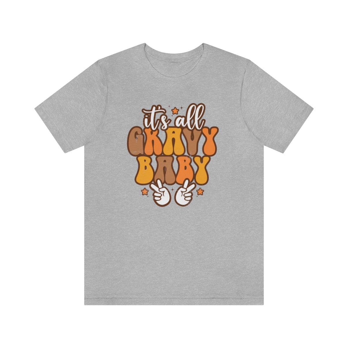 It's All Gravy Baby Thanksgiving Teeshirt on Unisex Jersey Short Sleeve Tee