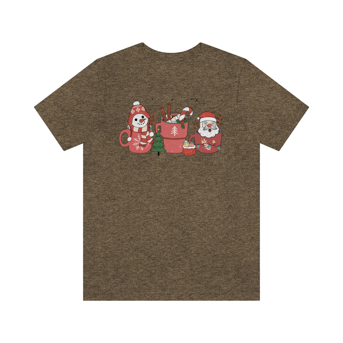 Merry Christmas Coffee Tshirt on Unisex Jersey Short Sleeve Tee