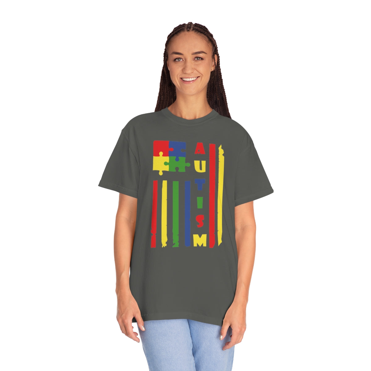 Autism Awareness Puzzle Piece Flag Tshirt