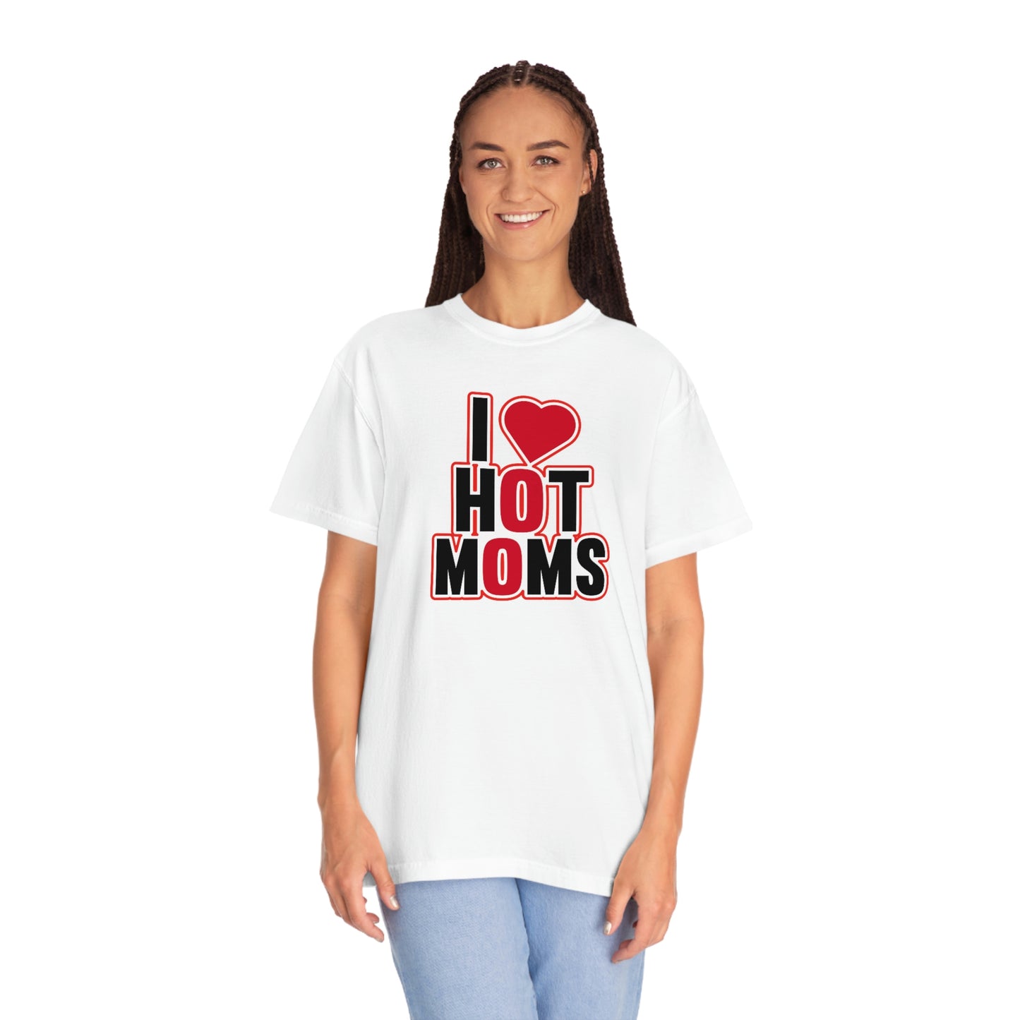 Vintage Style I Love Hot Moms Tshirt