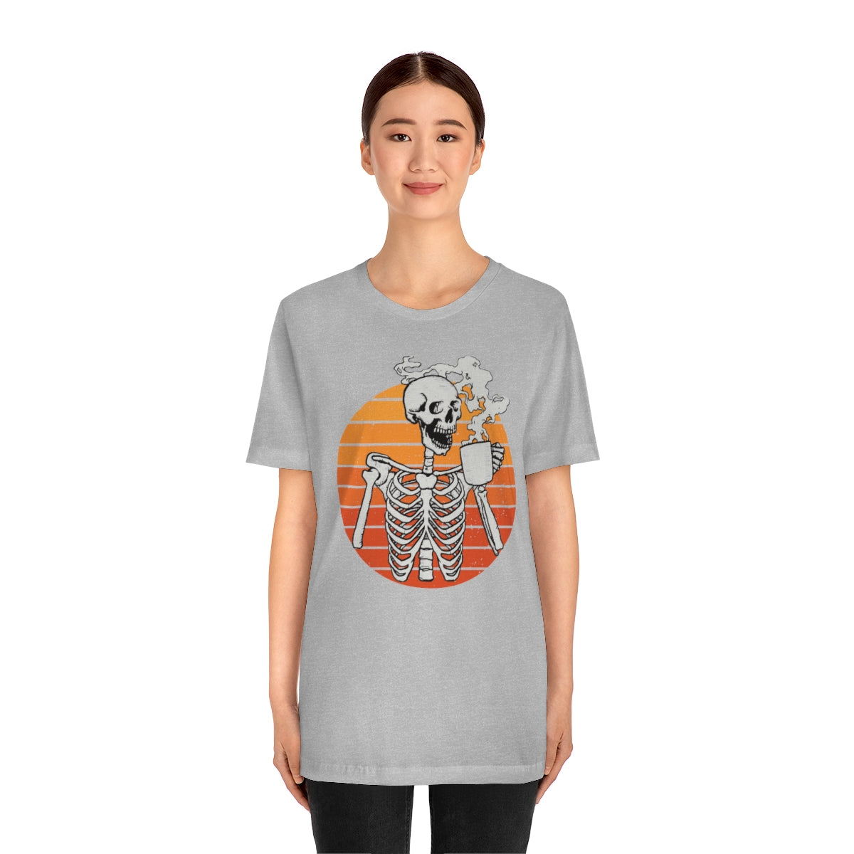 Dead Inside but Caffeinated Skeleton Halloween TShirt