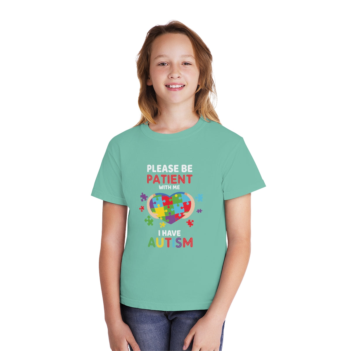 Please be Patient with Me I have Autism Youth Midweight Tshirt