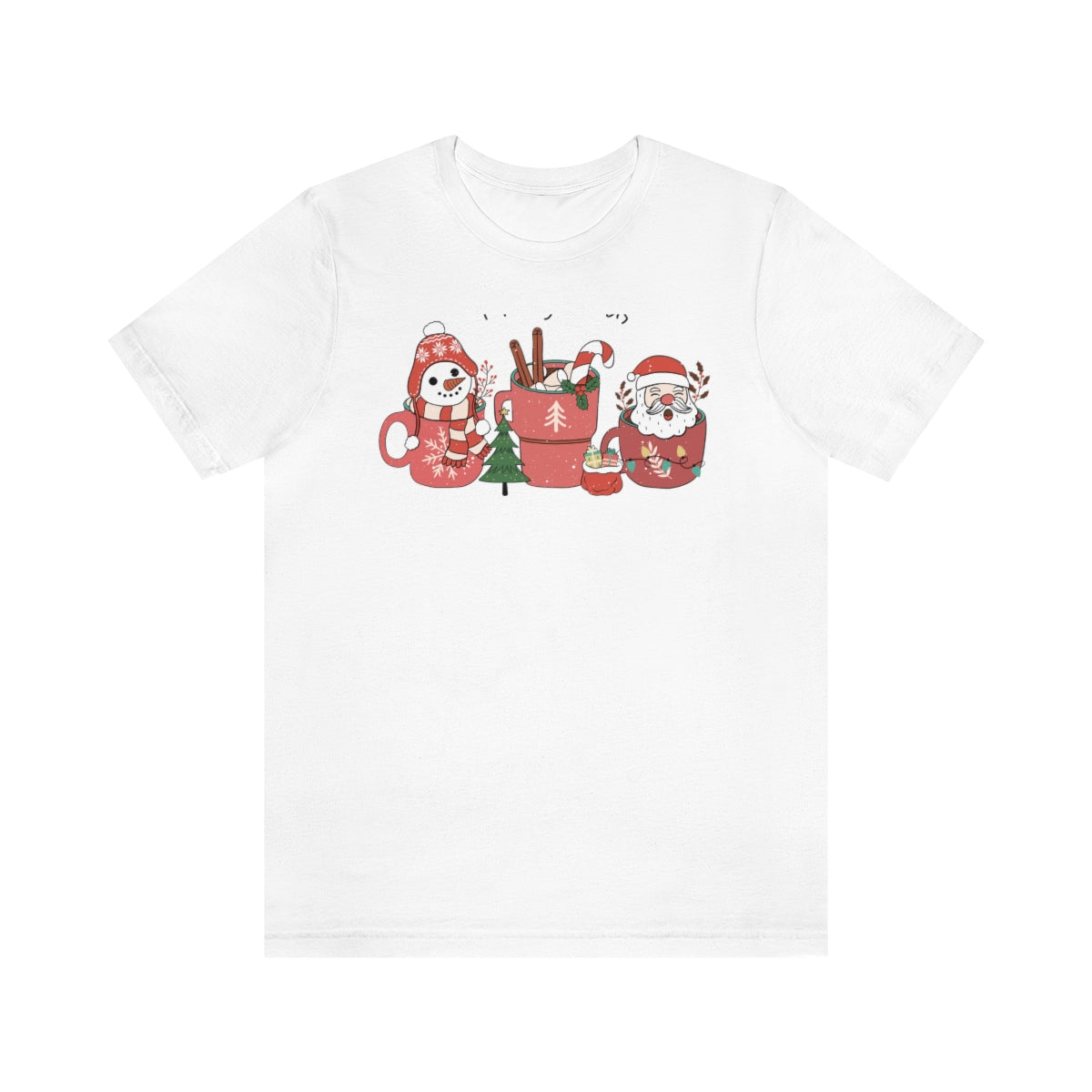 Merry Christmas Coffee Tshirt on Unisex Jersey Short Sleeve Tee