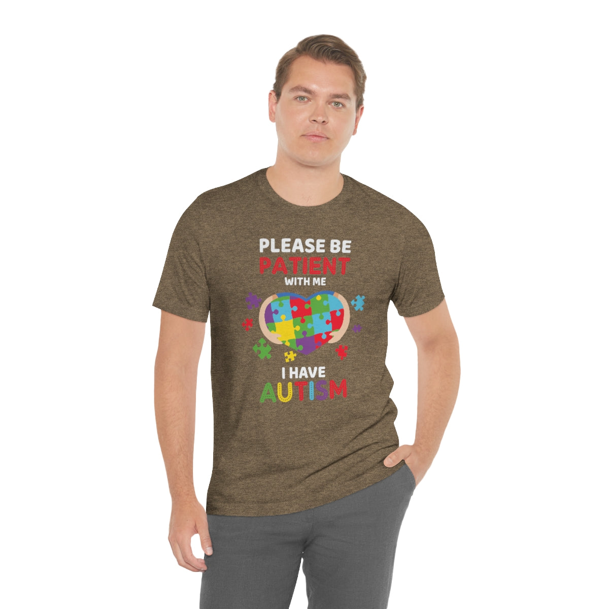 Please be patient with me I have Autism Puzzle Pieces Tshirt