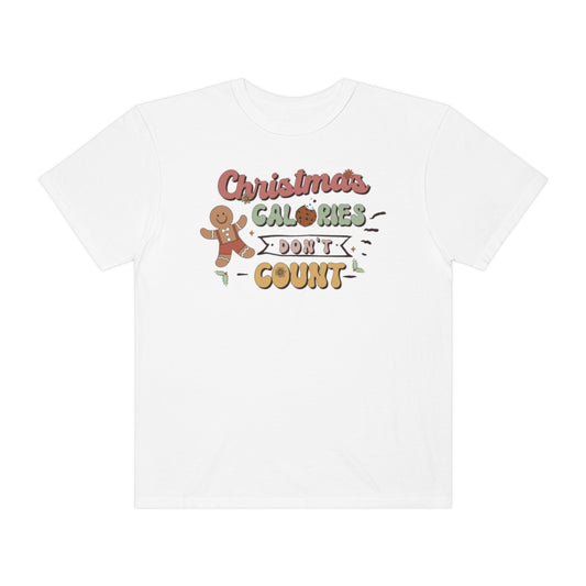 Christmas Calories Don't Count Retro Christmas Teeshirt