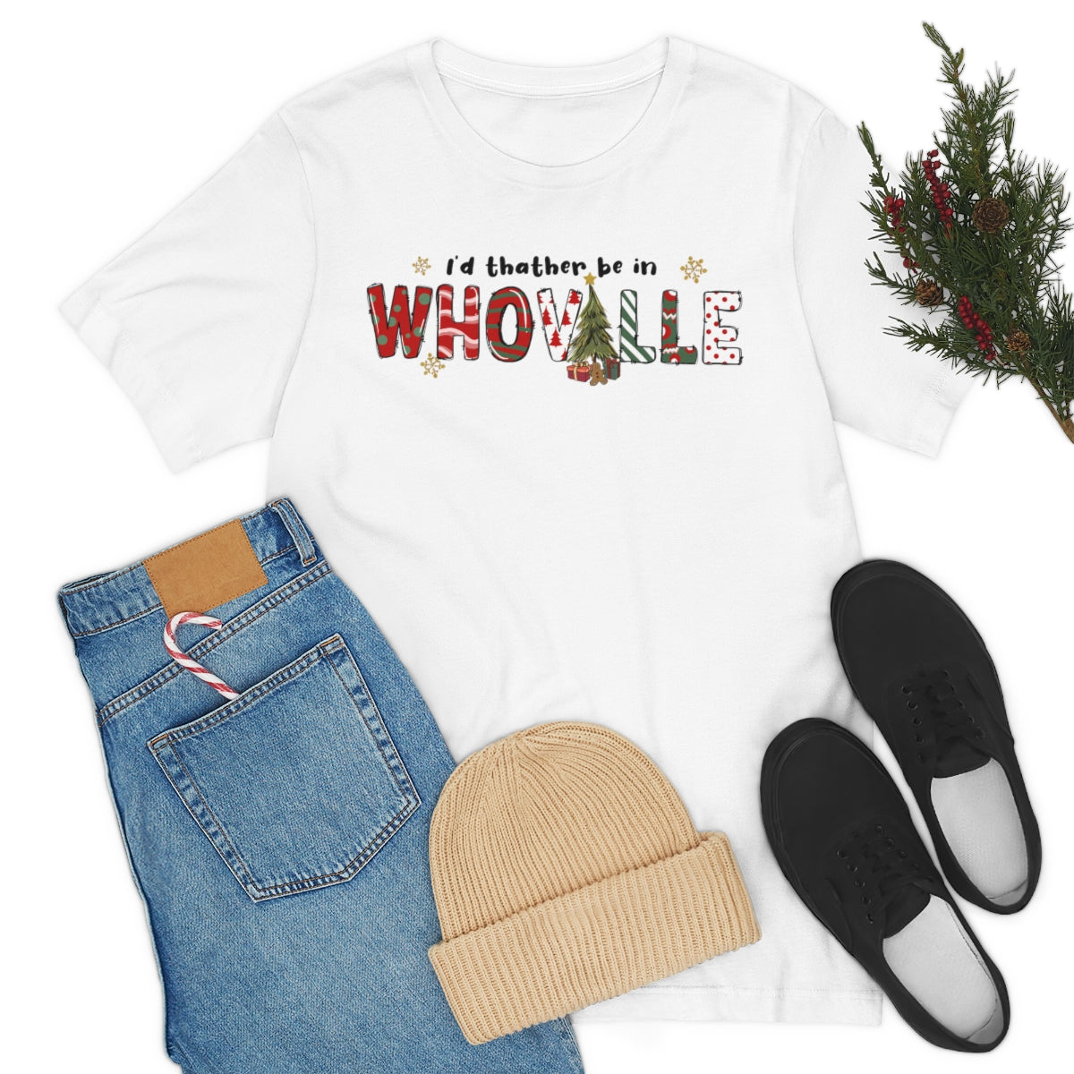 I'd Rather Be In Whoville Cute Christmas Holiday Tshirt