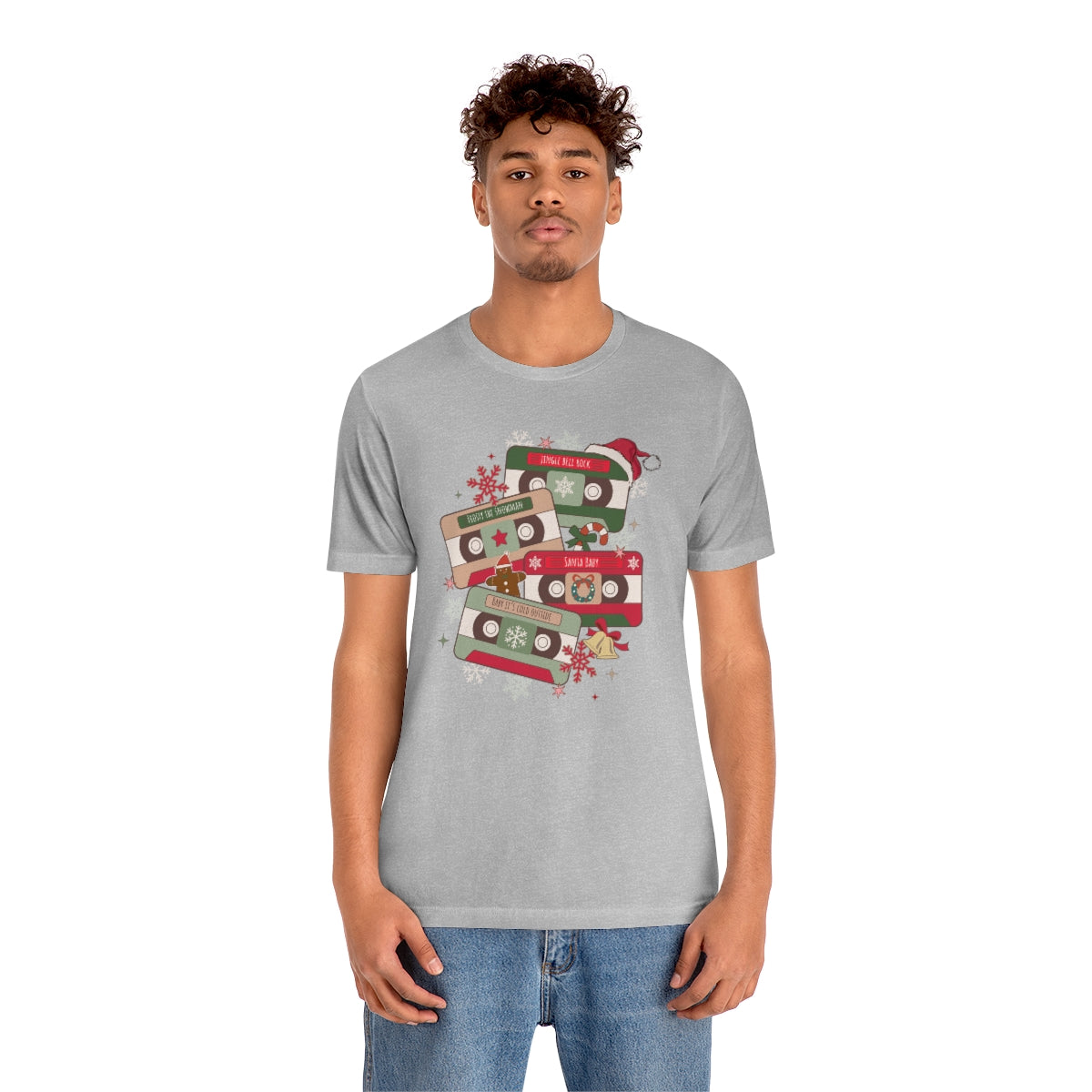 Retro Christmas Music Cassette Tape Christmas Tshirt