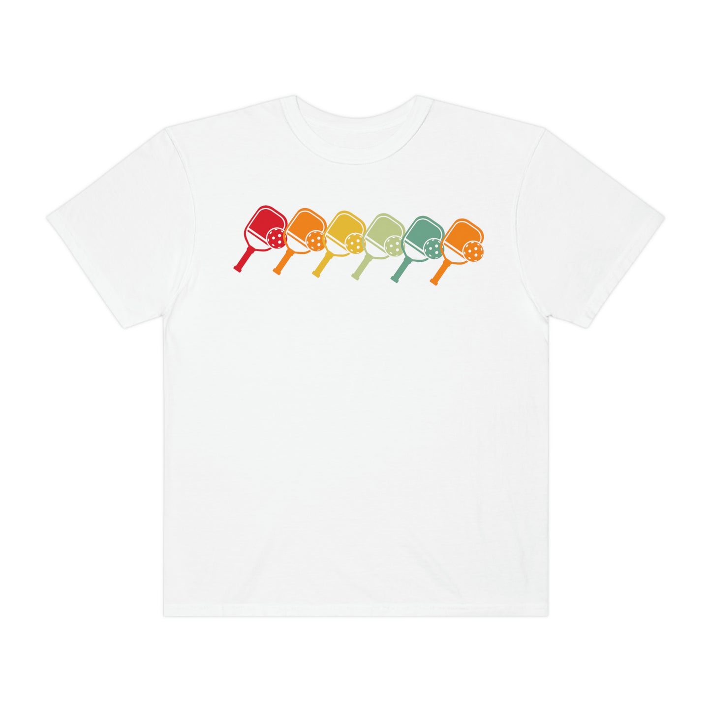 Rainbow Retro Pickleball Tshirt