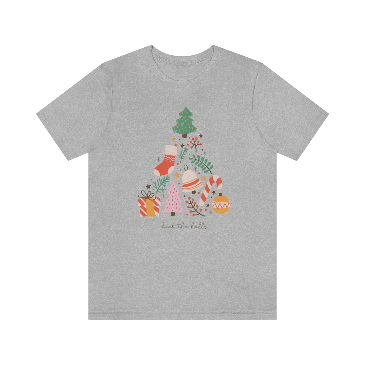 Deck the Halls Beautiful Christmas Tree Tshirt