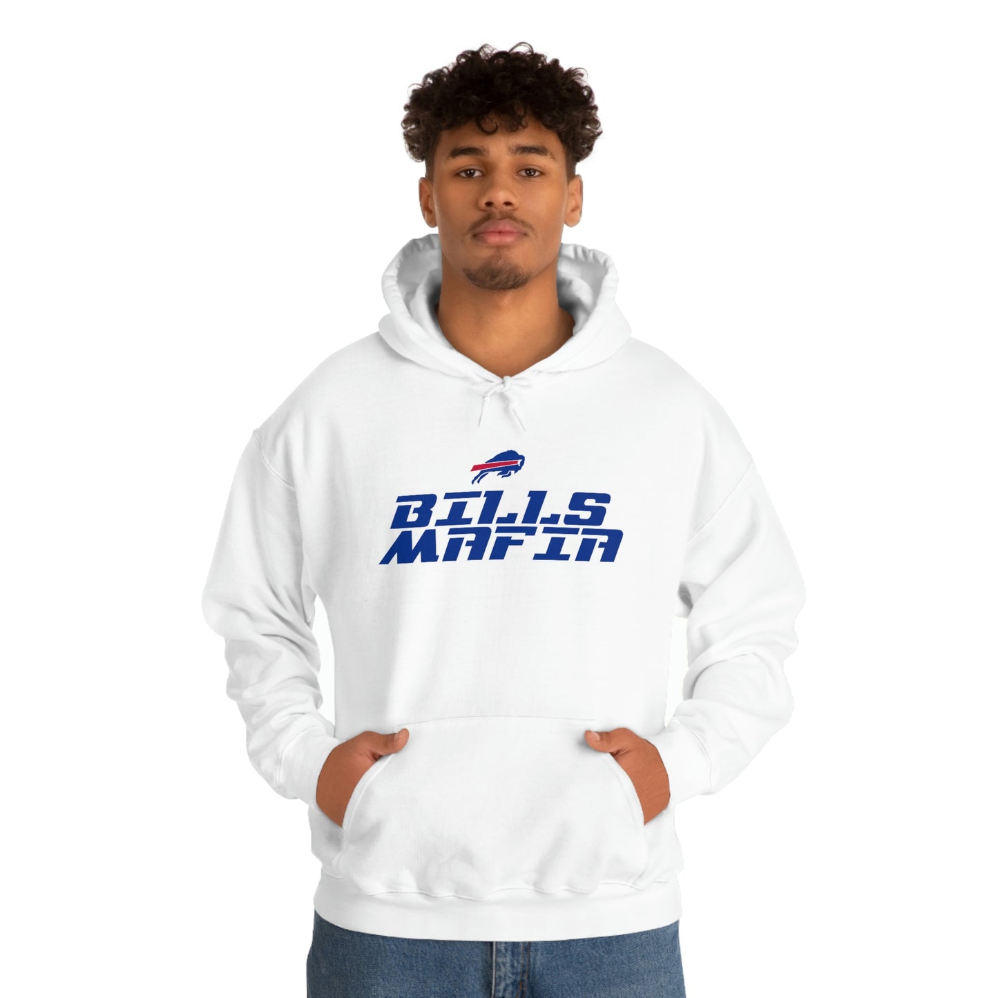 Buffalo Bills Football Bills Mafia NFL Redzone Font Hooded Sweatshirt