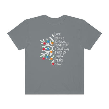 White Snowflake with Merry Christmas TeeShirt