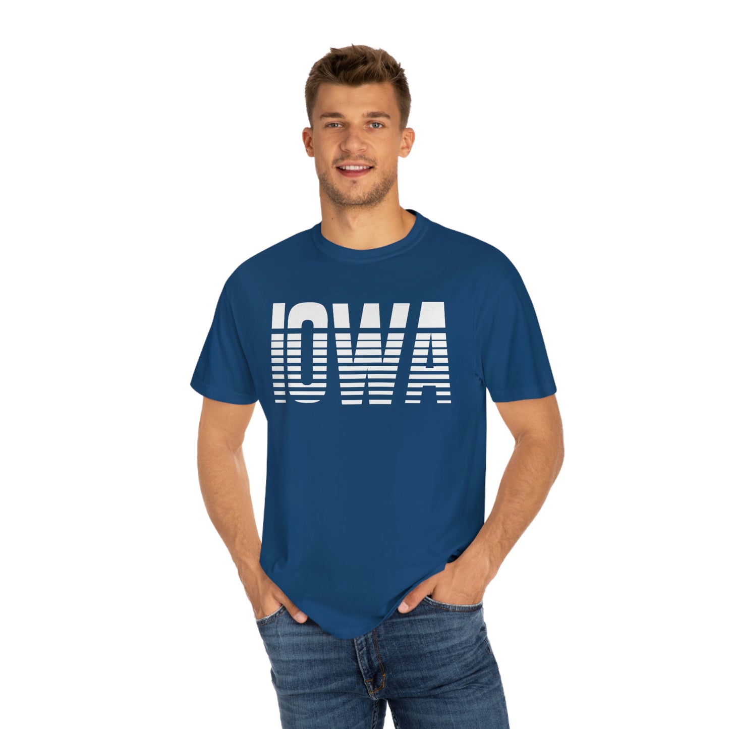 Iowa Retro Varsity Style Font Iowa Pride Tshirt