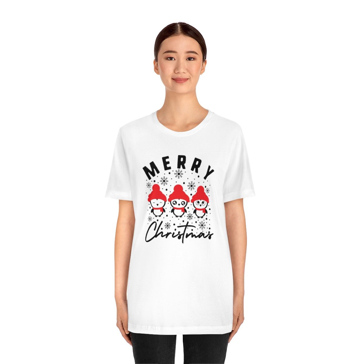 Merry Christmas Cute Penguins Christmas Tshirt