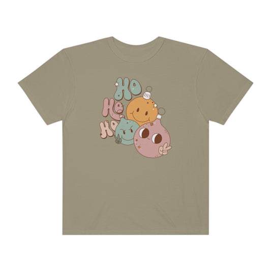 Groovy Ho Ho Ho Christmas Ornaments Retro Style TeeShirt