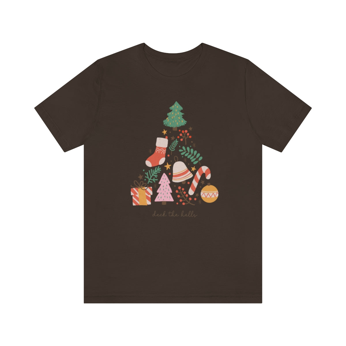 Deck the Halls Beautiful Christmas Tree Tshirt