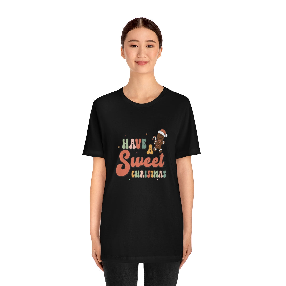 Have a Sweet Christmas Gingerbread Retro Tshirt