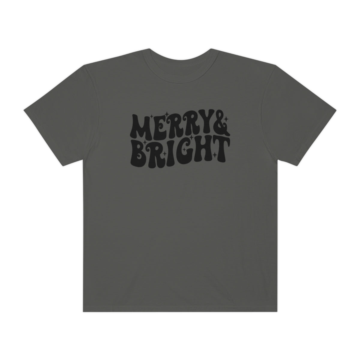 Merry & Bright Groovy Retro Christmas T-Shirt