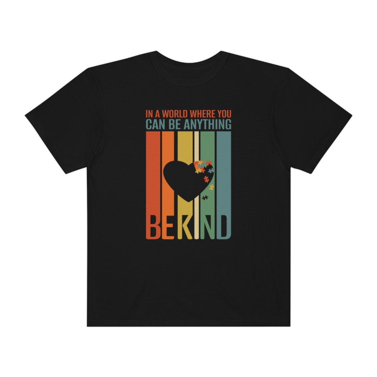 Be Kind Flag Heart Autism Awareness Tshirt