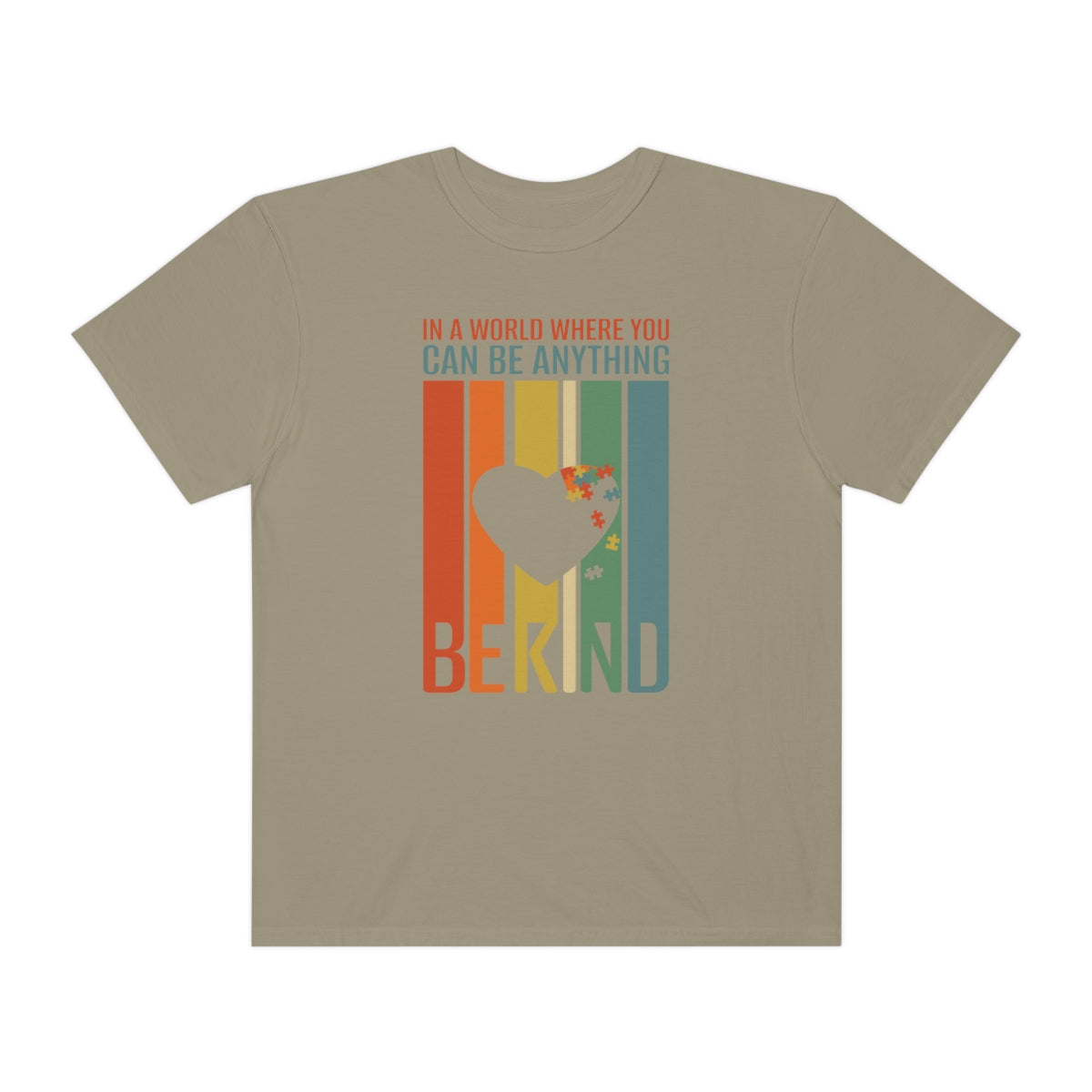 Be Kind Flag Heart Autism Awareness Tshirt