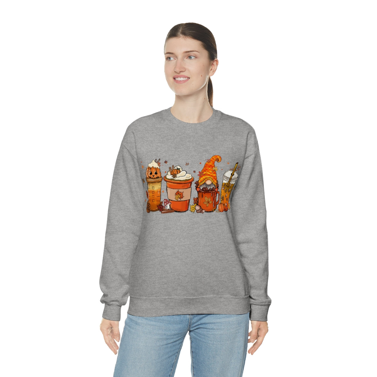 Pumpkin Spice, Coffee Sweatshirt, Fall Coffee Shirt on Unisex Heavy Blend™ Crewneck Sweatshirt