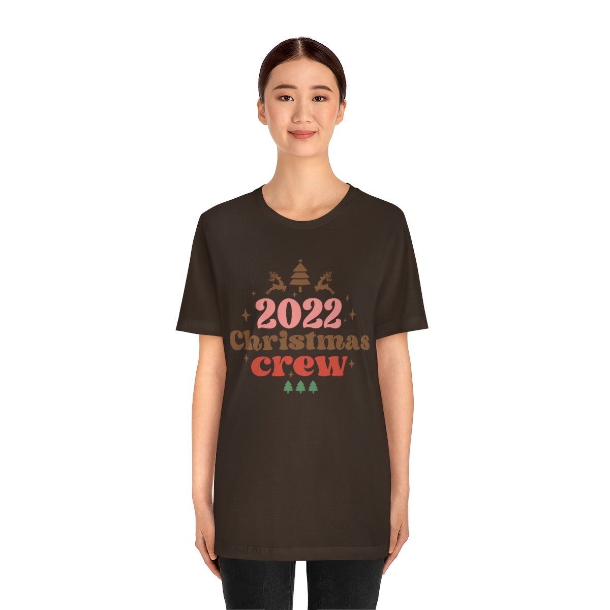 2022 Christmas Crew Family Christmas Reindeer Tshirt