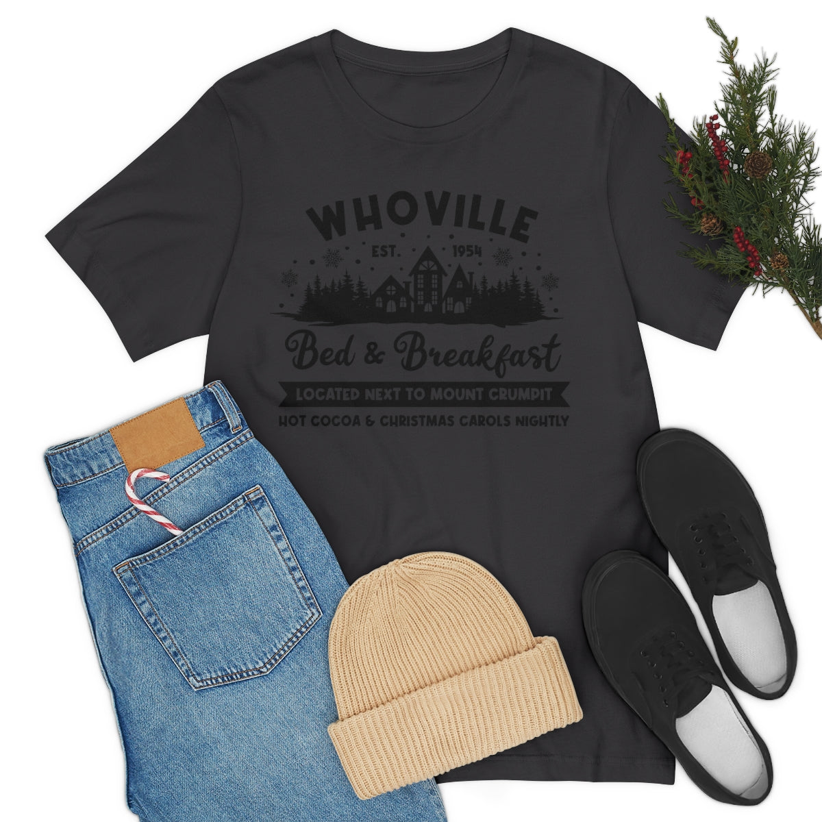 Whoville Bed & Breakfast Cute Christmas Holiday Tshirt