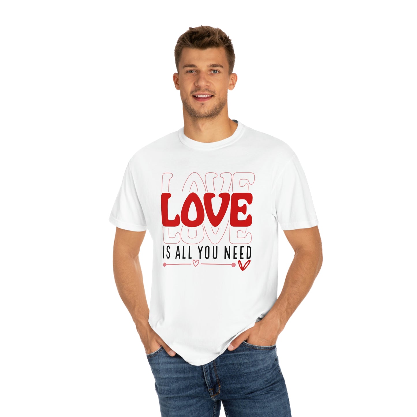 Red Heart Love is All You Need alentines Day Tshirt