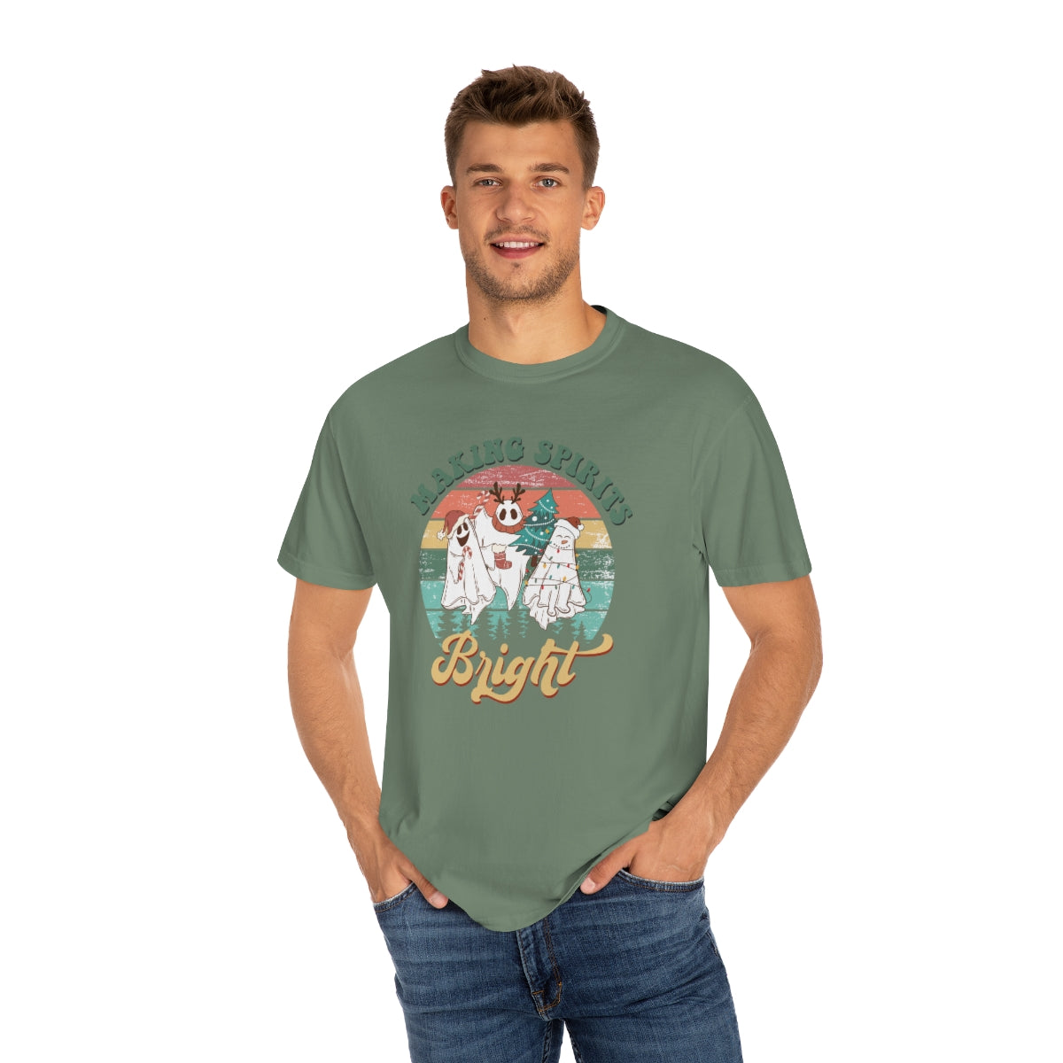 Making Spirits Bright Christmas Ghosts TeeShirt