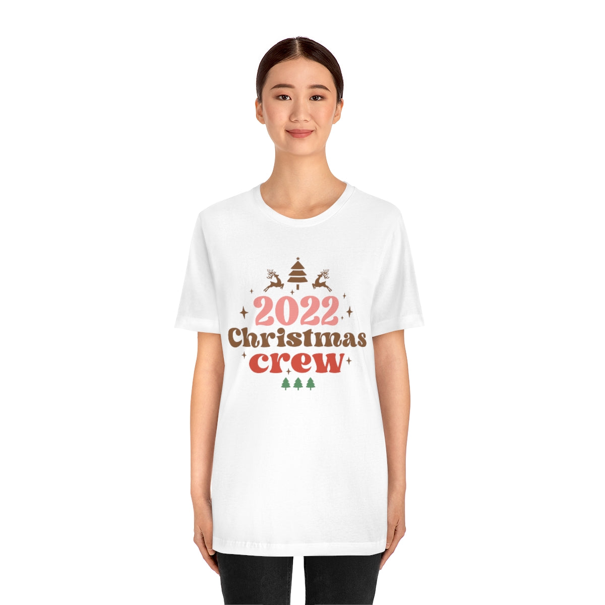 2022 Christmas Crew Family Christmas Reindeer Tshirt