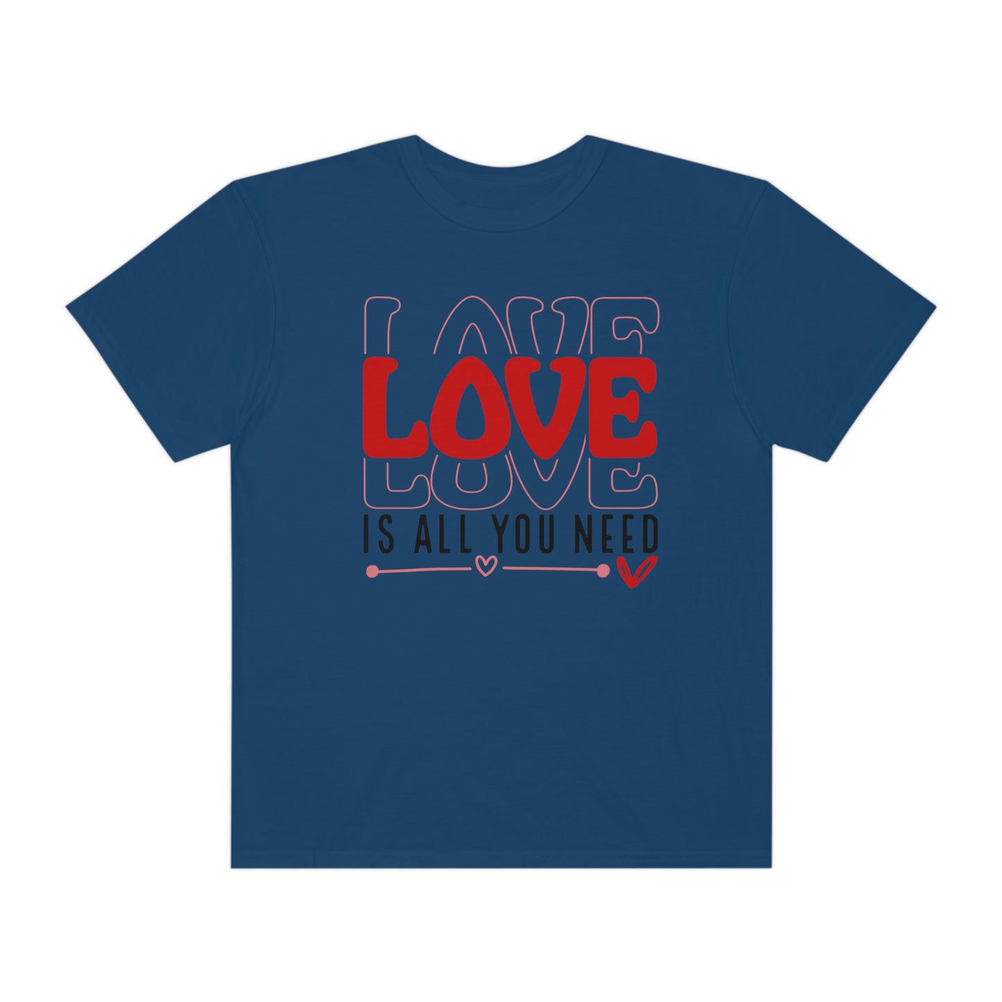 Red Heart Love is All You Need alentines Day Tshirt