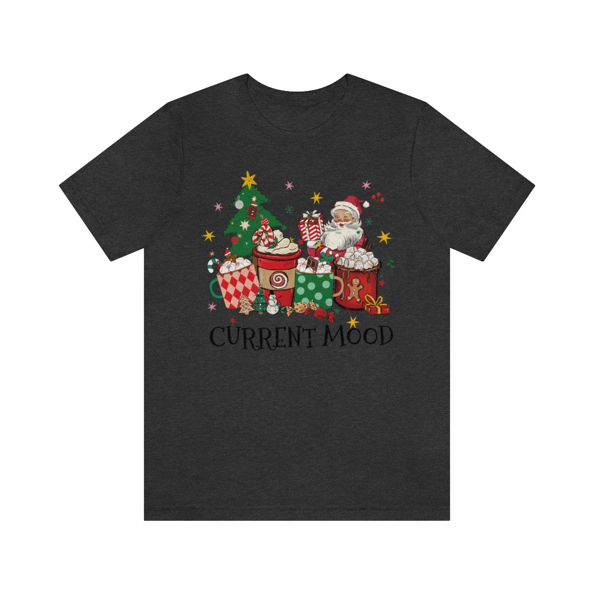 Current Mood Retro Christmas Santa Tshirt