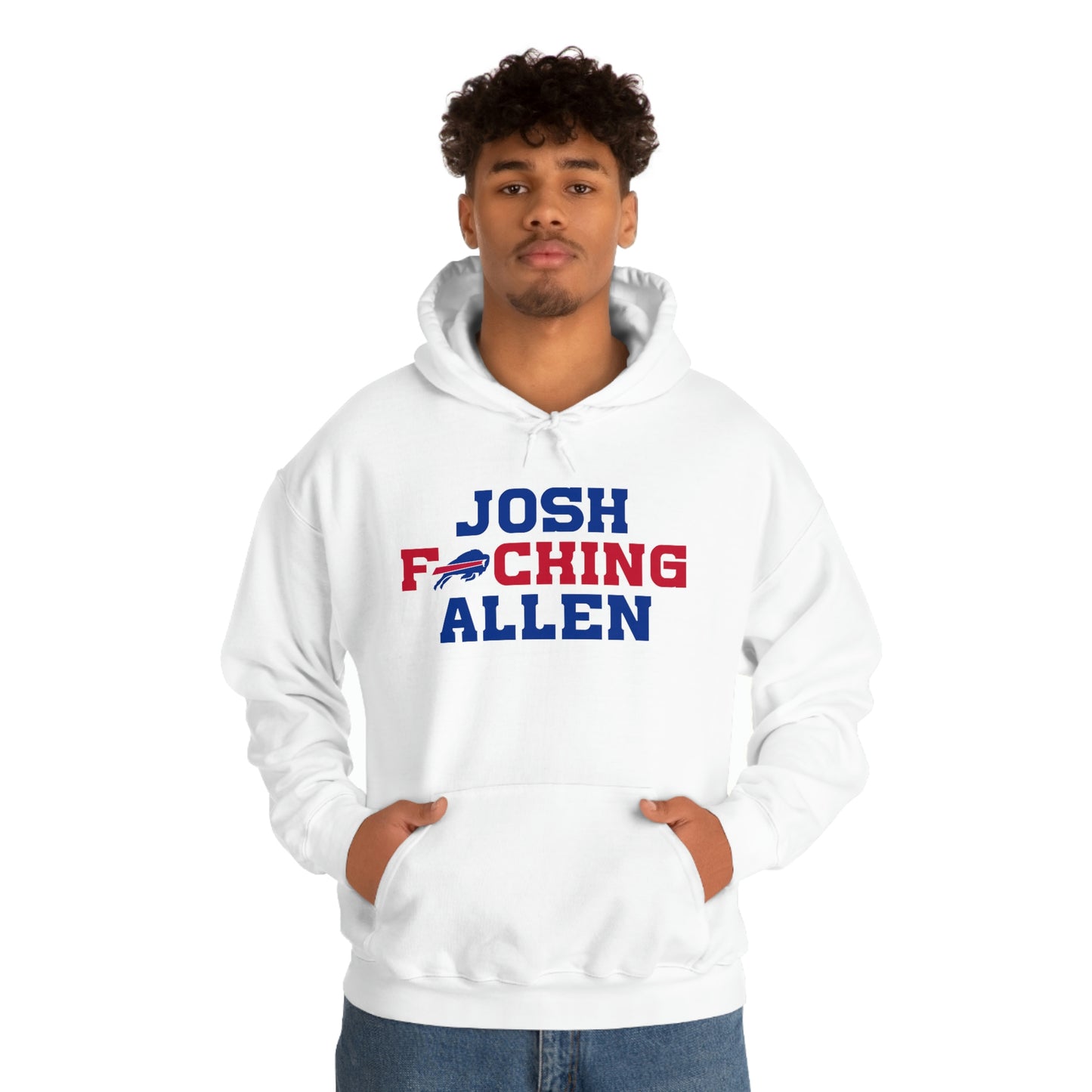 Josh Freaking Allen Bills Mafia #17 Buffalo Bills Football Hooded Sweatshirt