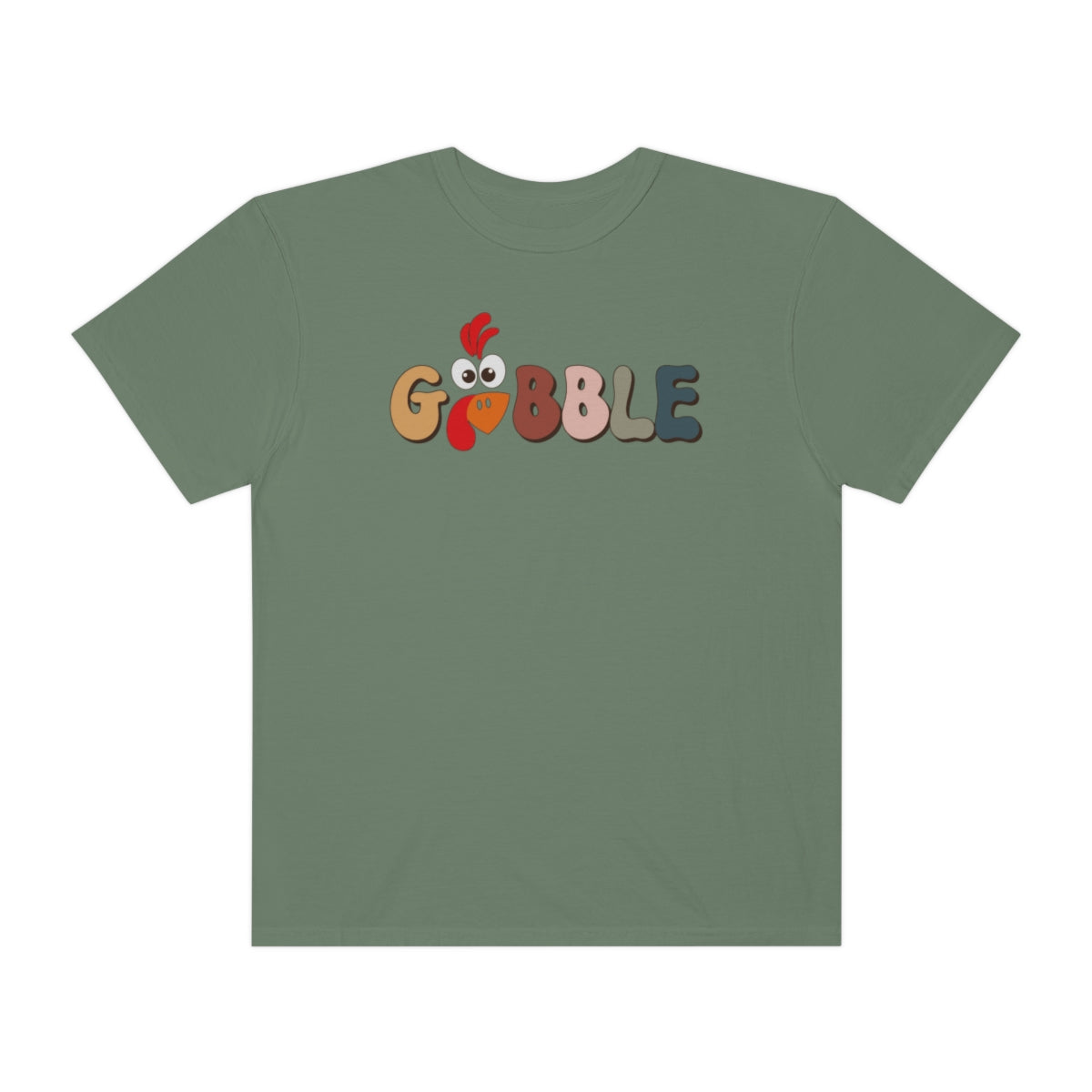 Gobble Turkey Face Retro Thanksgiving TShirt