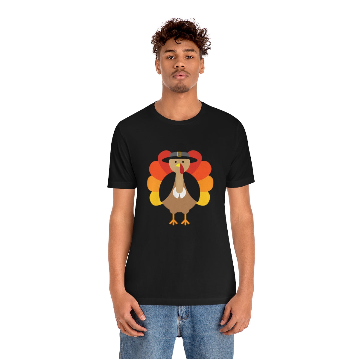 Bold Turkey Thanksgiving Tshirt Design | Thanksgiving TShirt | Thanksgiving T-Shirt | Thanksgiving Teeshirt Design on Unisex Jersey Short Sleeve Tee