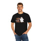 Let's Go Ghouls Cute Ghost with Retro Lettering Design, Halloween Tshirt, Funny Tshirt Design on Unisex Garment-Dyed T-shirt